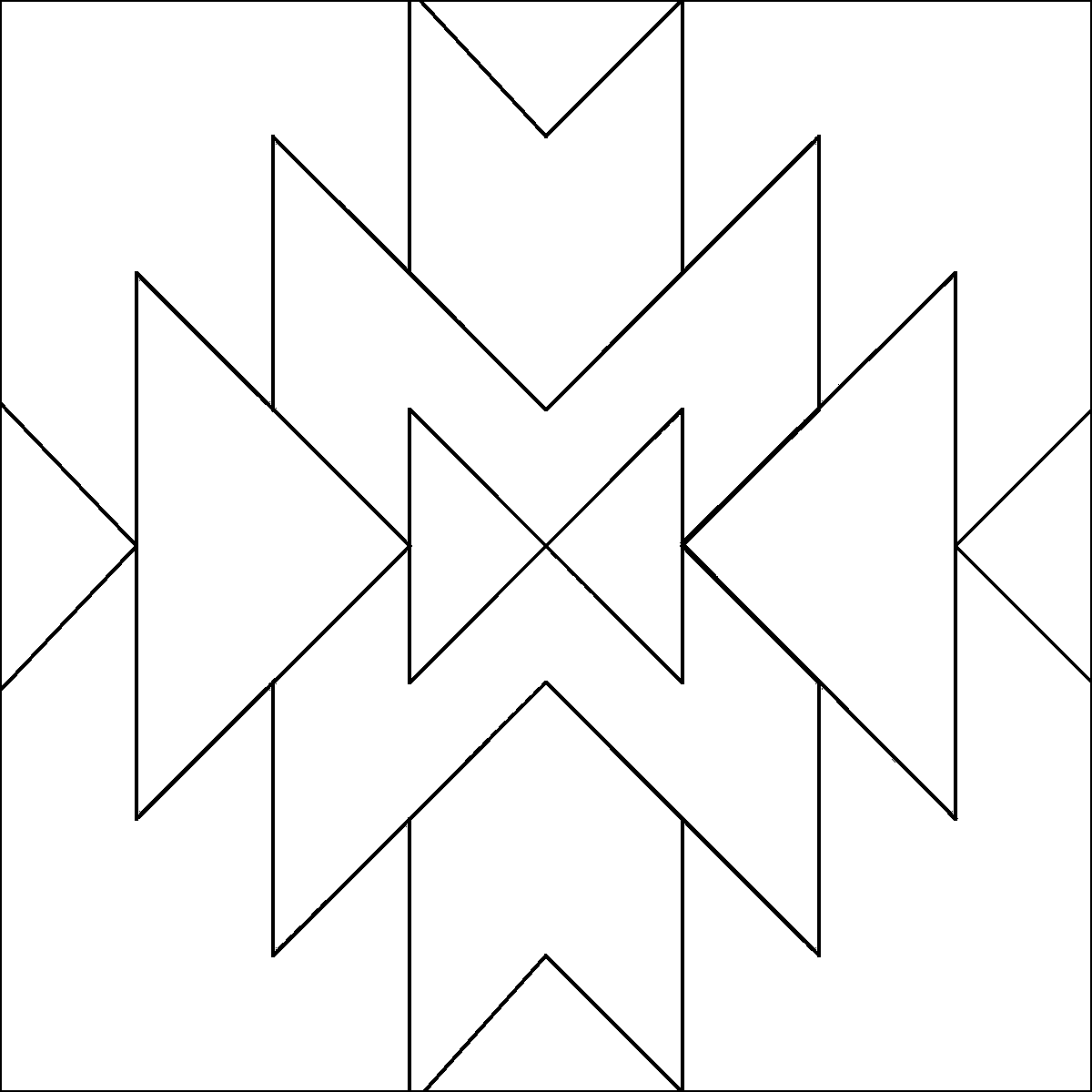 Pattern 31, Criss Cross barn quilt pattern thumbnail